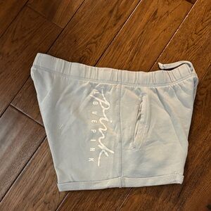 PINK Victoria's Secret Light Blue Sweat Shorts